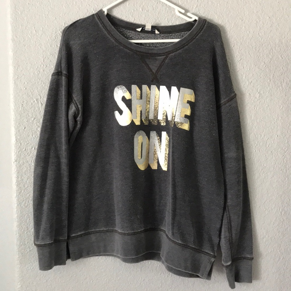 shine on crew neck